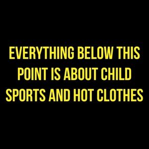 Child all sports and hot clothes
